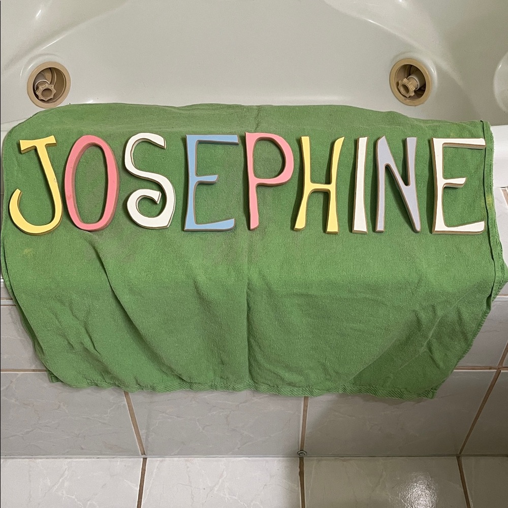 Josephine Wooden Letters